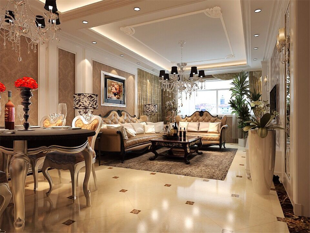 简约 欧式 三居 客厅图片来自天津科艺隆装饰在碧桂园-简欧风格-三室两厅两卫的分享