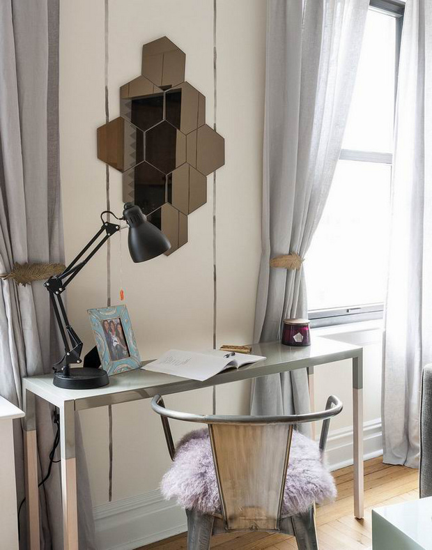 一居 现代 简约 客厅 女性 书房图片来自实创装饰晶晶在徐汇40平单身女性的简约活力公寓的分享