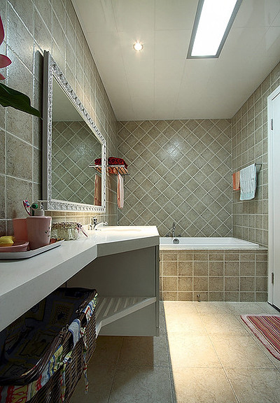 卫生间图片来自家装大管家在温馨舒适自然 145平简约美式居的分享