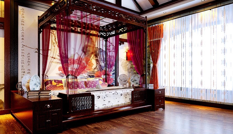 后奢华 别墅 卧室图片来自峰上大宅装饰长沙在青竹园——后奢华风格的分享