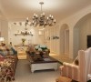 客厅设计：
客厅作为待客的区域，一般装修的时候都要求简洁明快，同时装修和其他空间要更加明亮光鲜。设计中多有地中海样式的拱