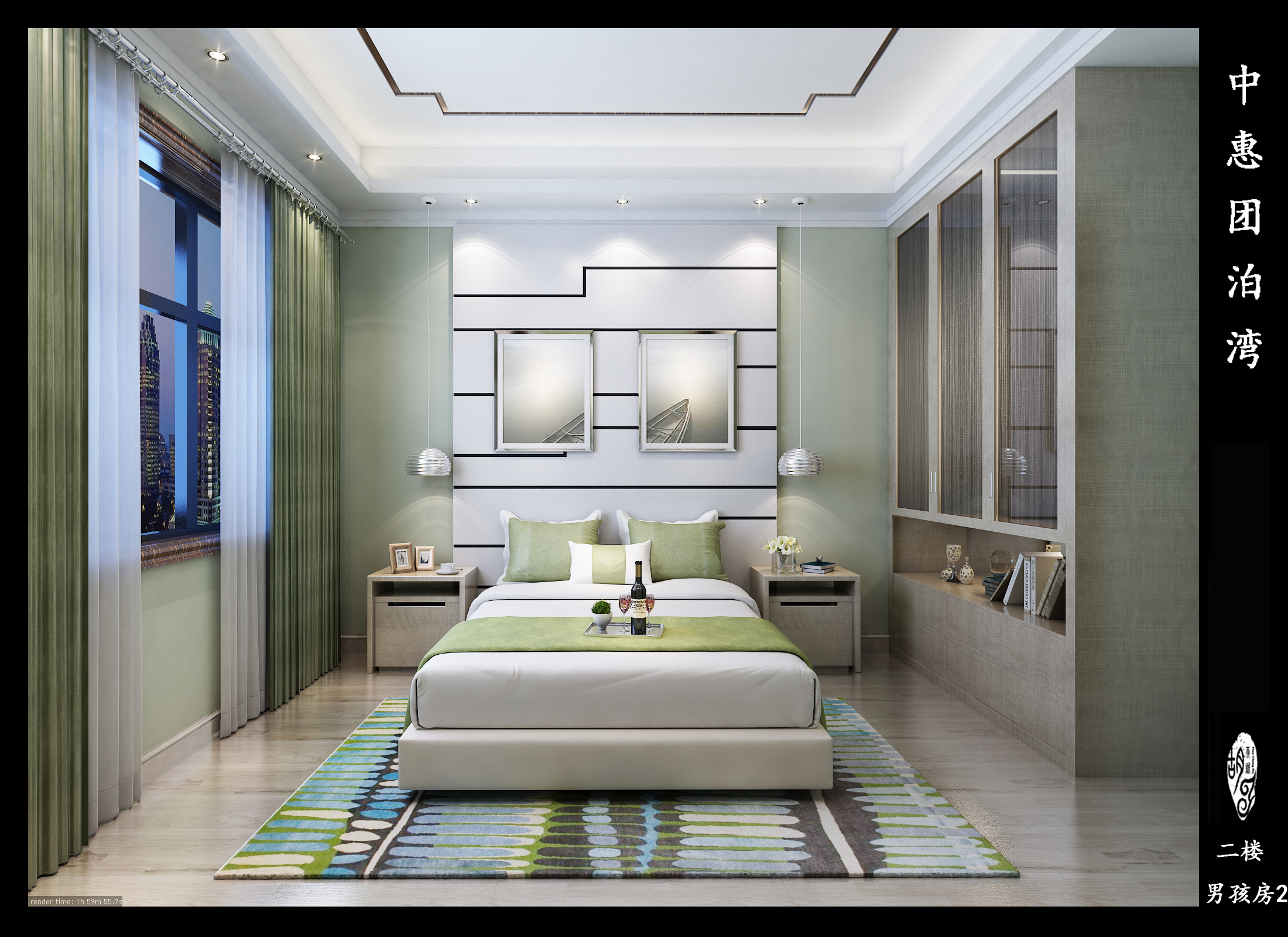 别墅 卧室图片来自Rebecca852在中惠团泊湾-中式风格的分享