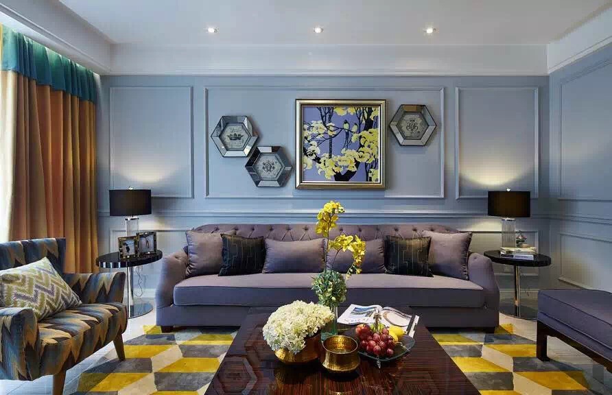 新古典风格 三居 客厅图片来自实创装饰上海公司在新古典风格装修炫丽中透露着庄重的分享