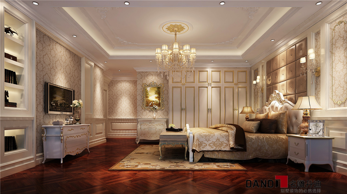 法式别墅 古典与奢华 华贵绚丽 意识、灵性 卧室图片来自名雕丹迪在呼吸舒展的分享