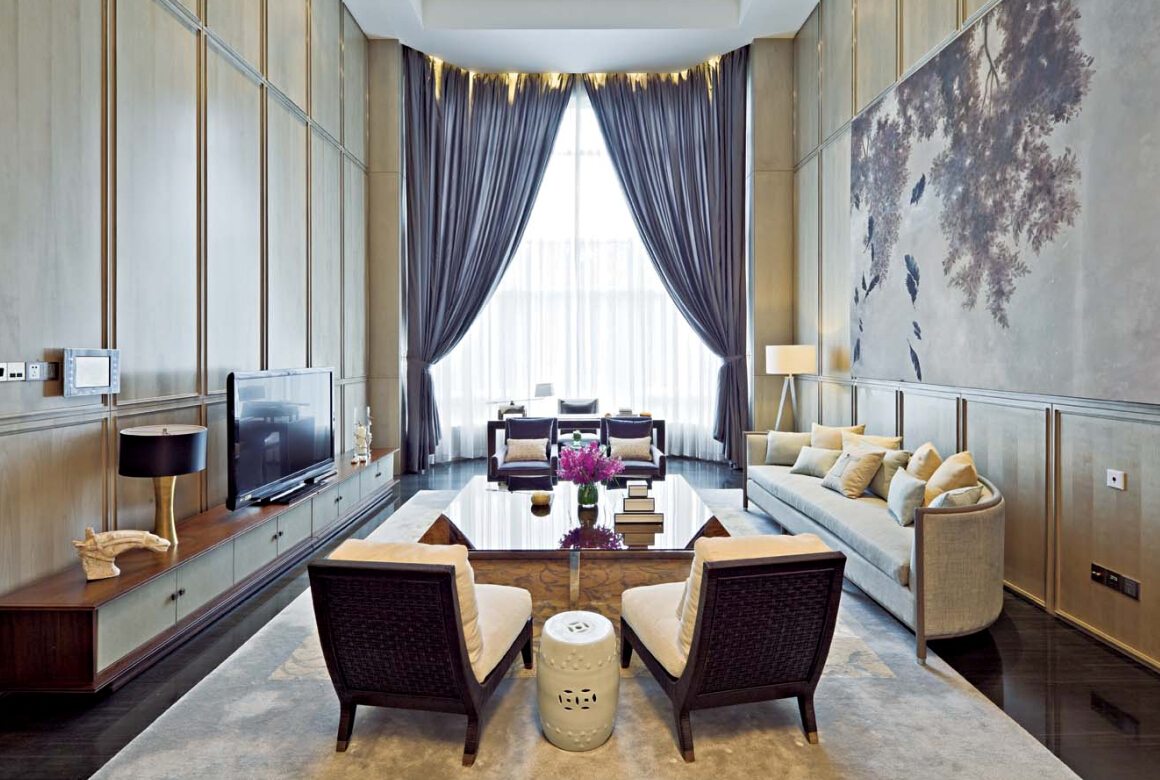 客厅图片来自紫禁尚品设计师李擎在天润福熙大道的分享
