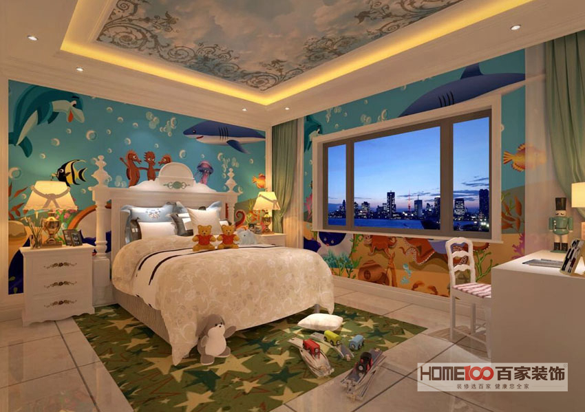 法式 三居 卧室图片来自百家装饰杨乐乐在金地檀郡134的分享