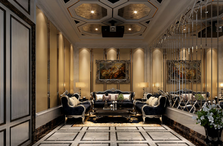 皇冠国际 500平米 新古典 别墅 客厅图片来自cdxblzs在皇冠国际 500平米 新古典 别墅的分享