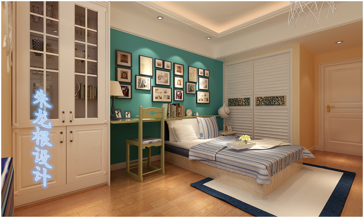 欧式 三居 白领 收纳 旧房改造 80后 小资 卧室图片来自快乐彩在晓港名城欧式法式装修设计的分享