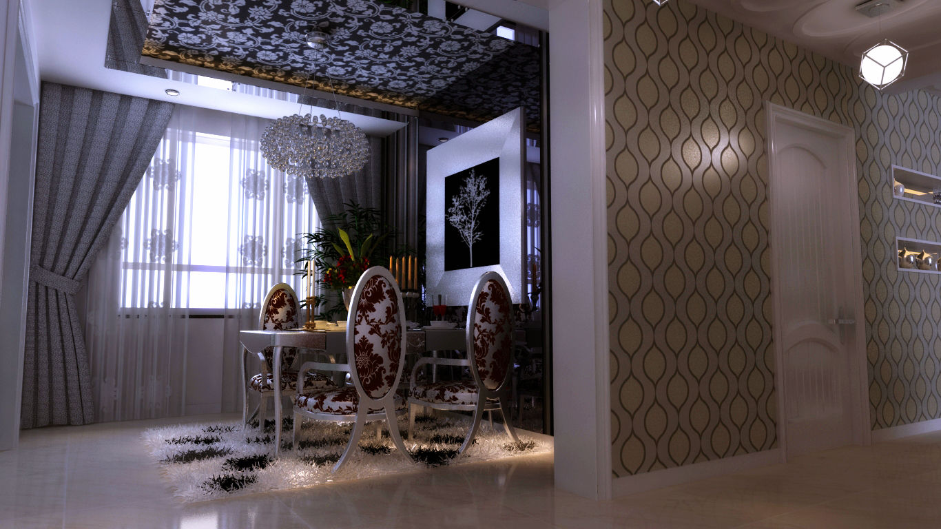 三居 80后 小资 实创装饰 美式 客厅装修 餐厅图片来自上海实创-装修设计效果图在松江复式150平米美式之风的分享