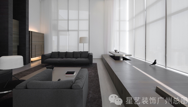 简约 复式 品质 现代 高富帅 客厅图片来自星艺装饰集团广州总部在花都凯旋门的分享