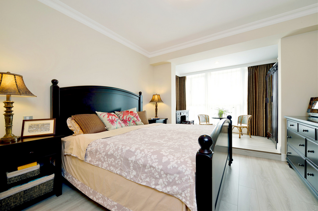 卧室图片来自西安日升装饰在香榭兰廷133平米混搭风格的分享