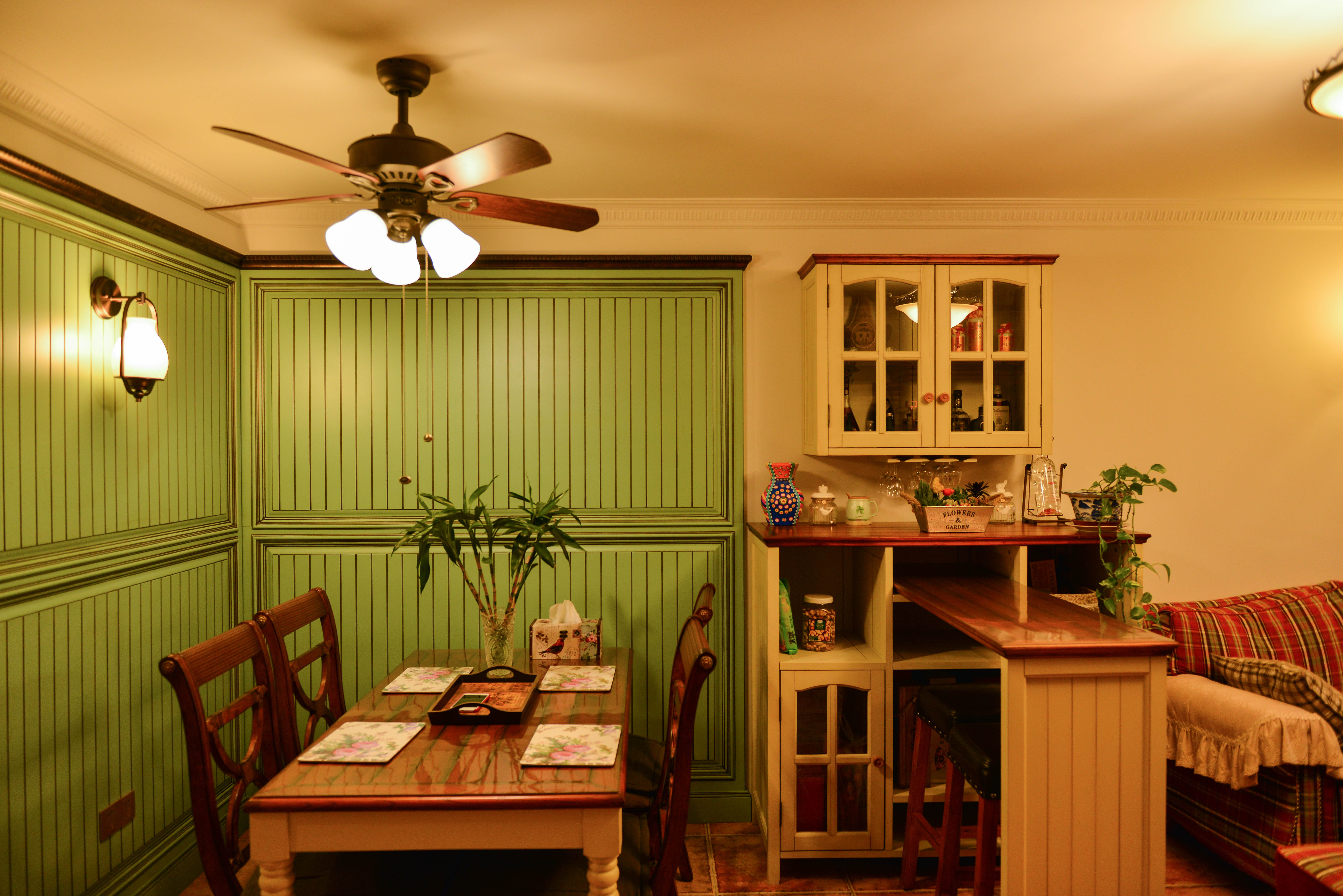 三居 现代美式 旧房改造 餐厅图片来自赵修杰在实现，浪漫 实用的分享