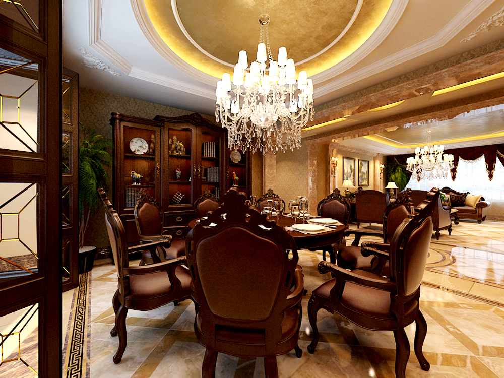 欧式 五居室 林凤装饰 餐厅图片来自沈阳林凤装饰装修公司在用心雕刻欧式古典风的分享