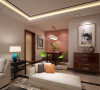 紫金庄园（179平）三居室户型新中式风格客厅效果图展示