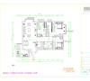 怡佳家园（135平）四居室户型现代简约风格平面布置图展示