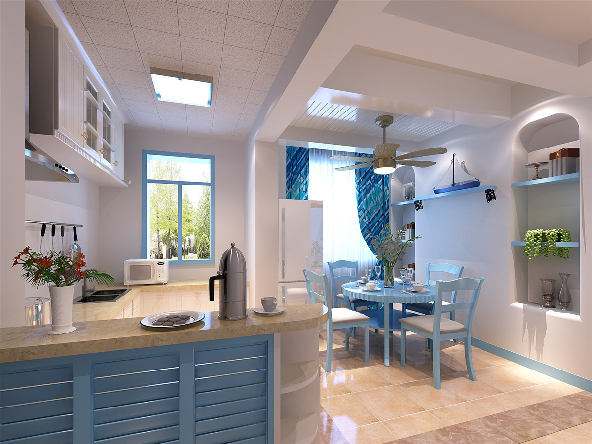 盘古天地 装修设计 聚通装潢 地中海风格 厨房图片来自jtong0002在盘古天地公寓装修地中海风格设计的分享