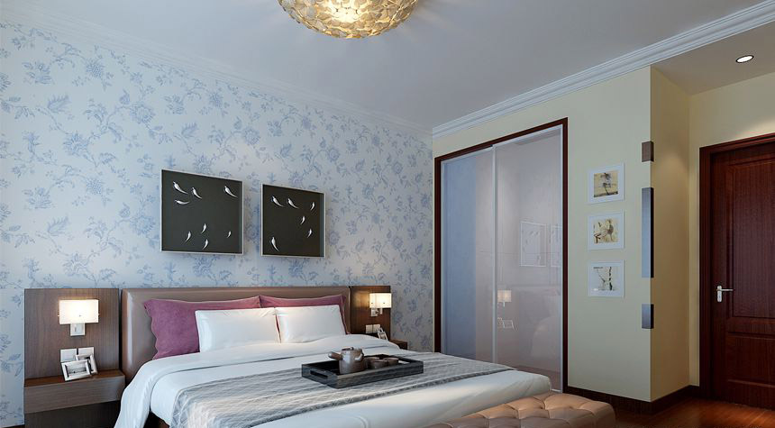 简约 中式 二居 白领 收纳 80后 小资 卧室图片来自实创装饰百灵在富燕新村120平米新中式的分享