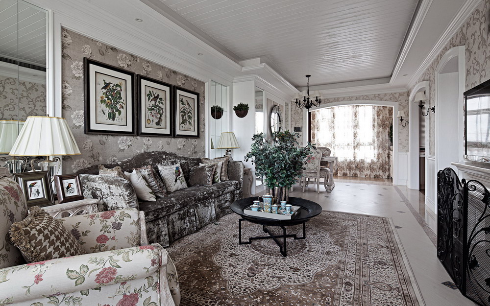 欧式 二居 80后 小资 温馨 客厅图片来自二手房装修在纯欧式的全装的分享