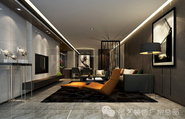 现代 三居 卧室 厨房 客厅图片来自星艺装饰集团广州总部在中海璟晖160平现代风格的分享
