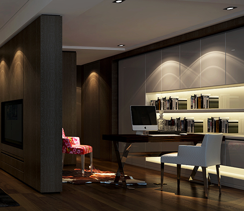 现代 三居 客厅 卧室 书房图片来自星艺装饰集团广州总部在中海璟晖160平现代风格的分享