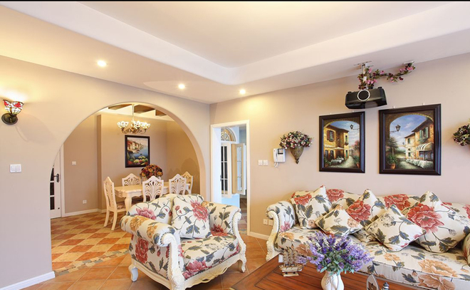 客厅图片来自西安日升装饰在金地西沣公元143平米田园风格的分享