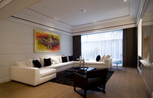 现代 三居 80后 小资 舒适 客厅图片来自二手房装修在皇翔玉玺的分享