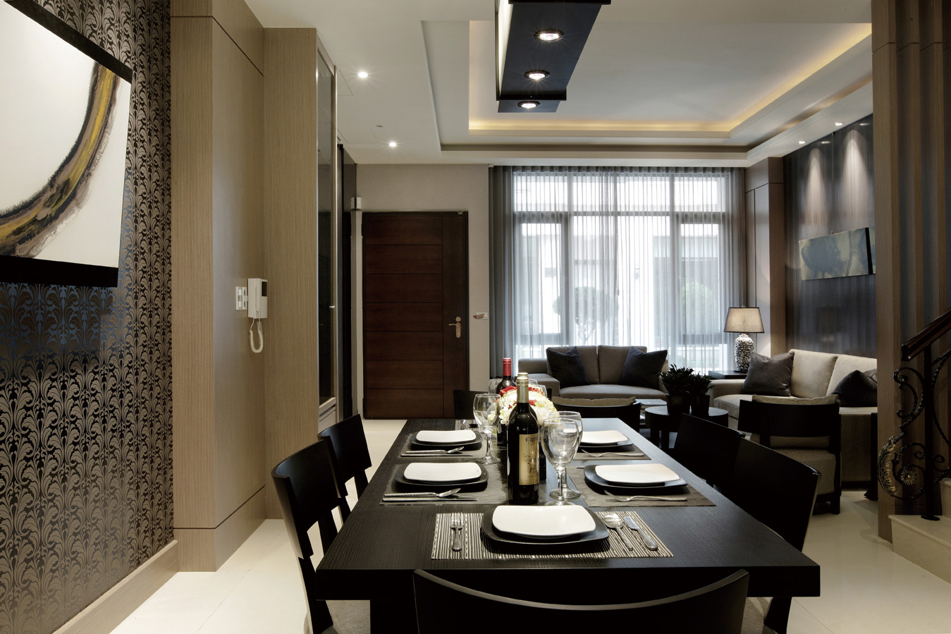 餐厅图片来自朗润装饰工程有限公司在世茂玉锦湾  223㎡现代风格的分享