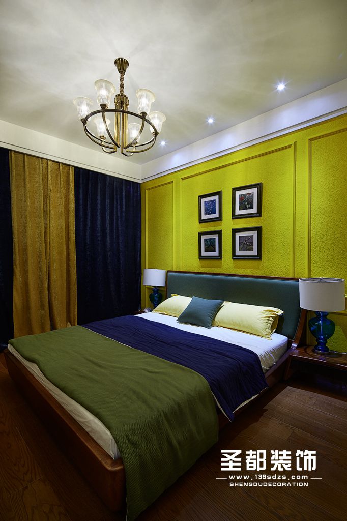 卧室图片来自素颜马尾好菇凉9在圣都装饰 A4样板间的分享