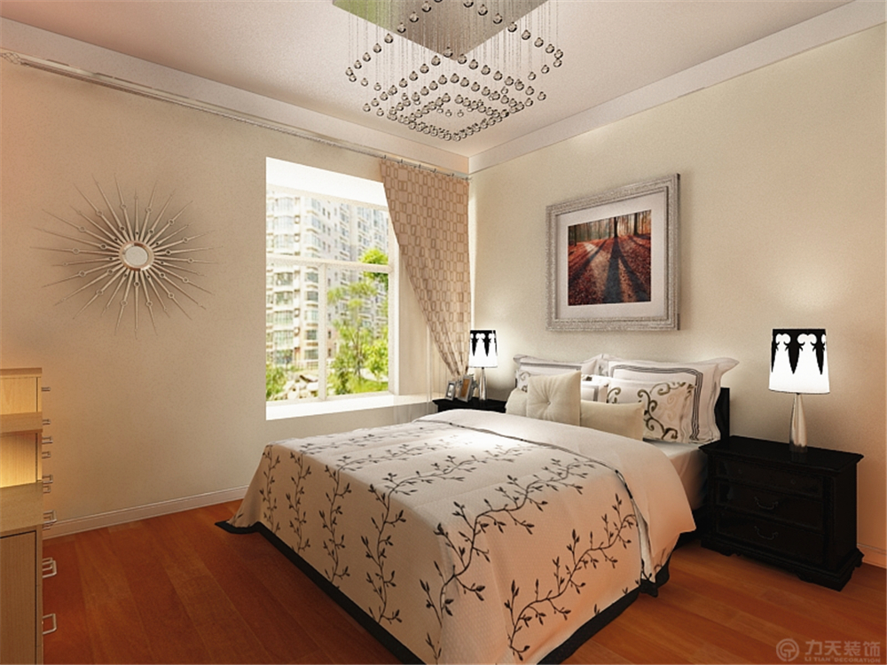 卧室图片来自阳光放扉er在南益名士华庭-81㎡-现代简约风格的分享