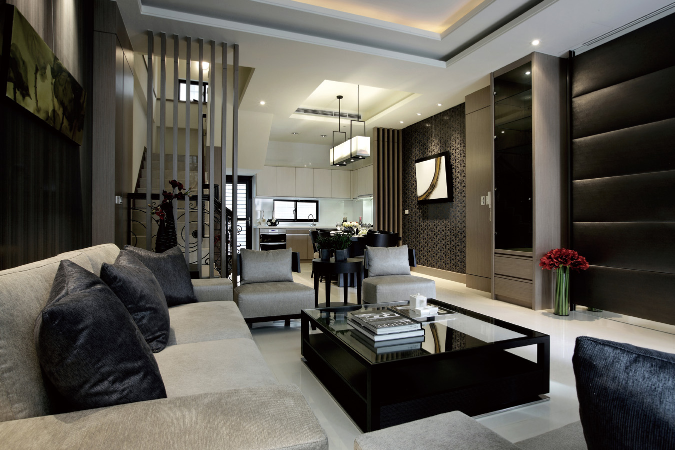 客厅图片来自朗润装饰工程有限公司在世茂玉锦湾  223㎡现代风格的分享