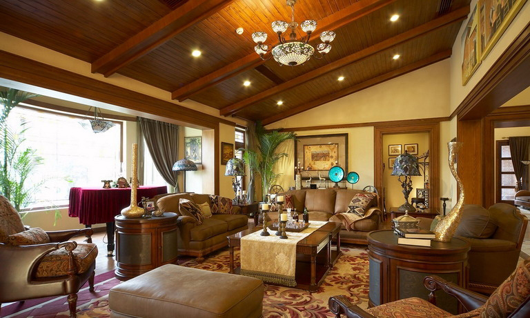 欧式 别墅 白领 客厅图片来自紫禁尚品国际装饰公司在美式田园风的分享