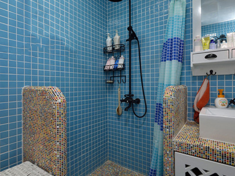 混搭 二居 卫生间图片来自上海华埔装饰郑州西区运营中心在美式地中海风格混搭精装修。的分享