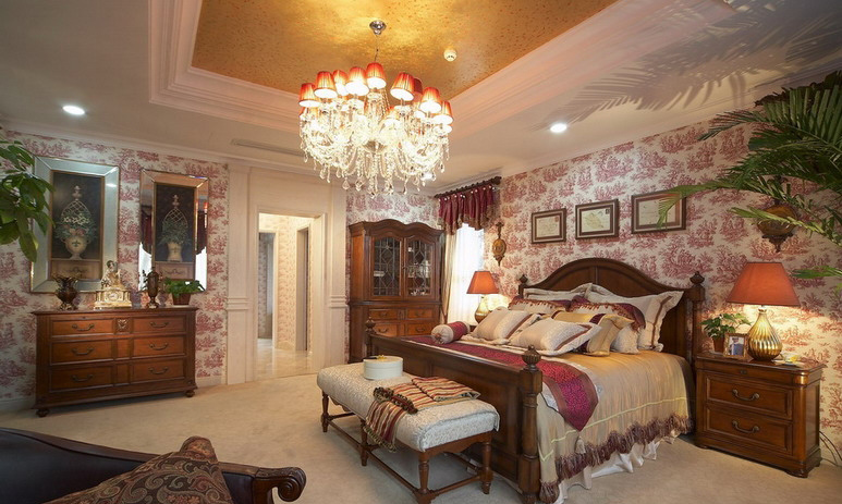 欧式 别墅 白领 卧室图片来自紫禁尚品国际装饰公司在美式田园风的分享