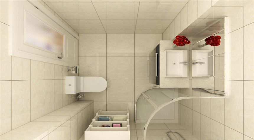 简约 欧式 二居 白领 收纳 80后 卫生间图片来自实创装饰百灵在欧式温馨典雅85平米装修的分享