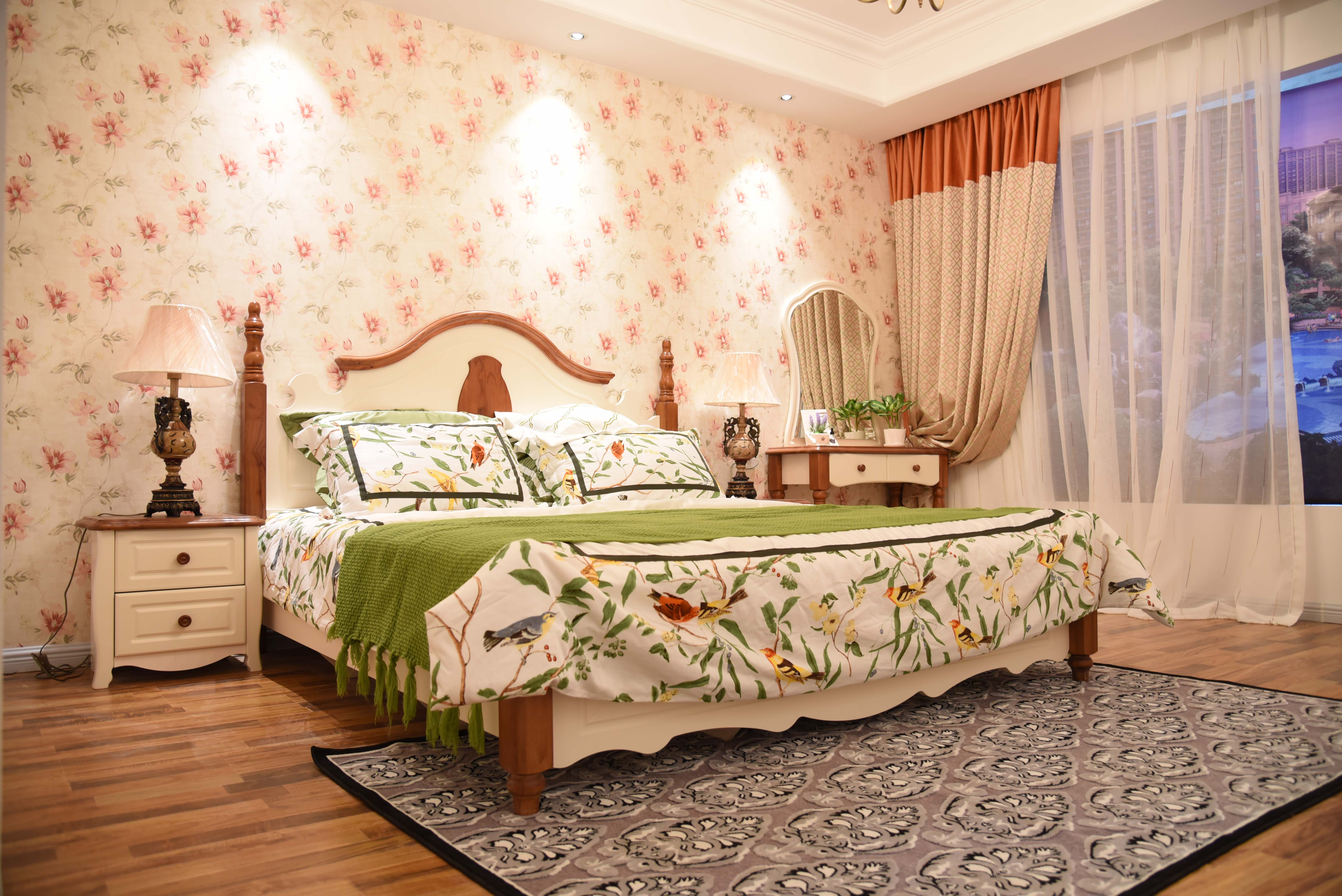 美式风格 装修公司 威廉装饰 样板间 卧室图片来自青岛威廉装饰在佳源都市的分享