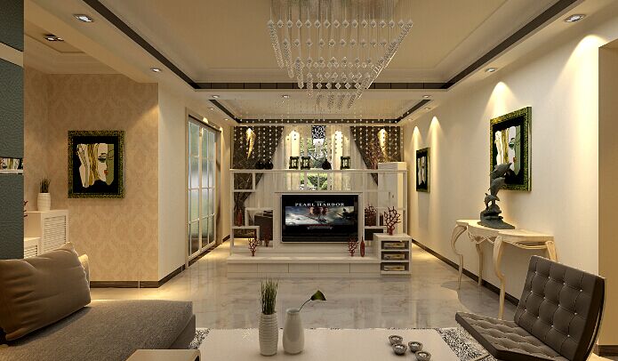 客厅图片来自郑州实创装饰-杨淑平在兰德喜多家简约情调设计的分享