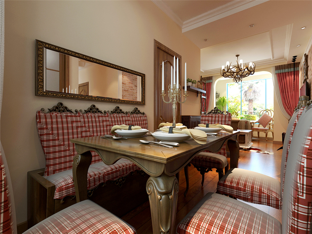美式 三居室 餐厅图片来自沈阳林凤装饰装修公司在随意不羁的休闲美式的分享
