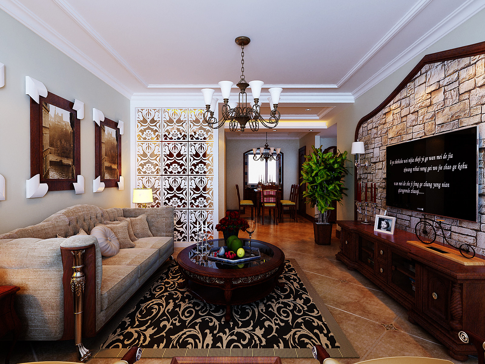 欧式 二居 80后 亚洲城 百家装饰 客厅图片来自百家设计小刘在亚洲城92平欧式风格半包3.5万的分享