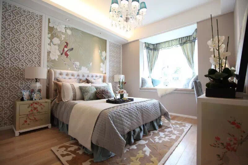 新古典风格 四居 婚房装修 老房翻新 卧室图片来自实创装饰上海公司在新古典风格传统与时尚相结合的分享