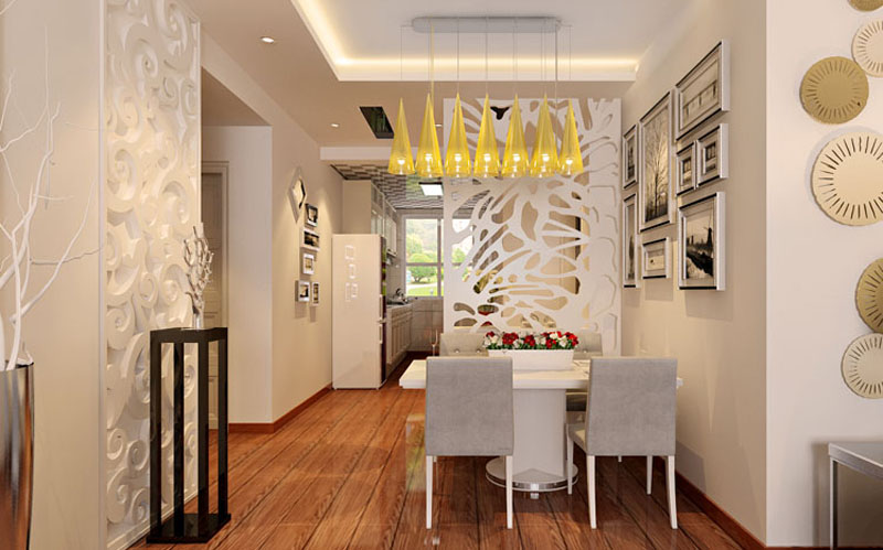 简约 二居 白领 收纳 80后 小资 餐厅图片来自实创装饰百灵在美观又实用85平米装修的分享