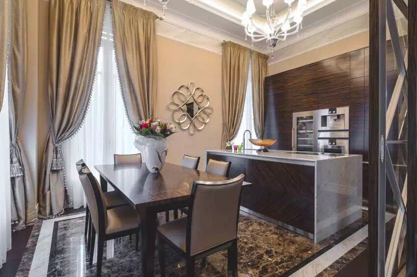 新古典风格 三居 老房翻新 婚房装修 厨房图片来自实创装饰上海公司在新古典风格高贵典雅大气之家的分享