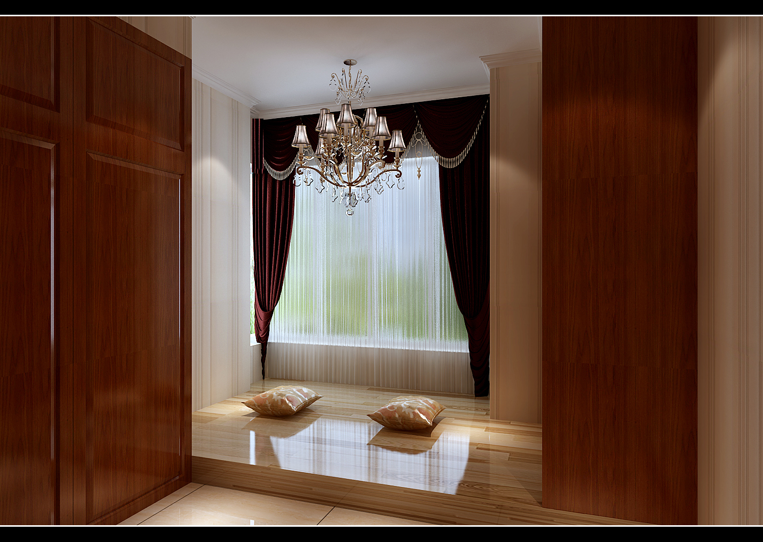 日升装饰 卧室图片来自装修设计芳芳在融侨城136平简欧的分享