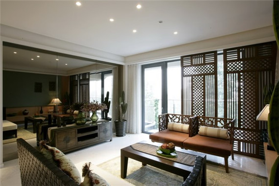 中式 半包 三居 客厅图片来自日升装饰公司在147平三居中式风的分享