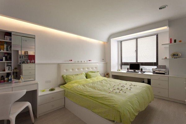 简约 二居 三居 白领 80后 实创 卧室图片来自上海实创-装修设计效果图在90平米温馨阳光窝的分享