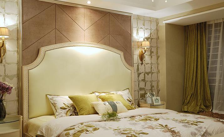 新古典 三居 温馨 舒适 卧室图片来自佰辰生活装饰在9万半包打造131平新古典低调空间的分享