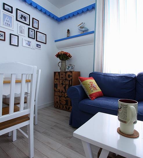 小户型 地中海 白领 一室一厅 客厅图片来自佰辰生活装饰在倾情打造42平地中海浪漫居的分享