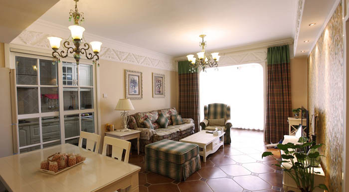 三居 美式 客厅图片来自长沙业之峰在香樟兰亭美式风格的分享