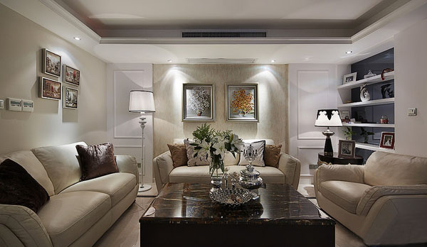 日升装饰 客厅图片来自装修设计芳芳在高雅和谐135平低调奢华古典元素的分享
