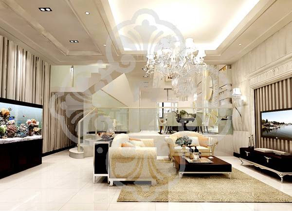 简约 别墅 客厅图片来自天津尚层装修韩政在中信珺台简约欧式与中式的混搭的分享