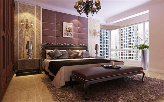 欧式 三居 卧室图片来自日升装饰公司在147平欧式古典风温馨舒适小三居的分享